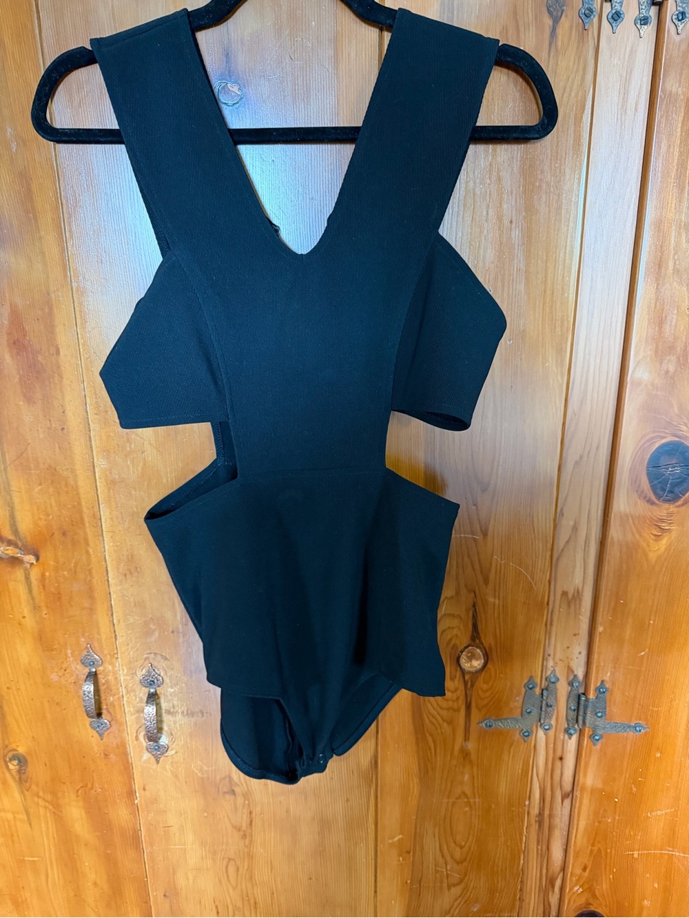 Express Black Cutout One-Piece Bodysuit